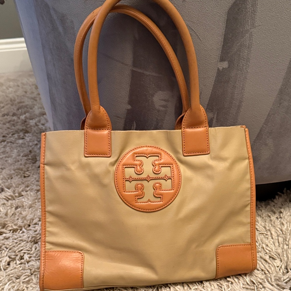 Tory Burch Beige and Tan Tote